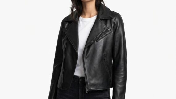 Women Black Levi's Faux Leather Moto Jacket