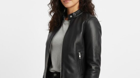 Trendy Women's Leather Biker Jackets