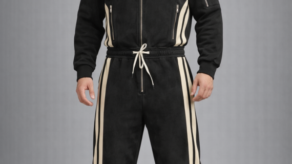 Men's TRACK JUMPSUIT IN BLACK