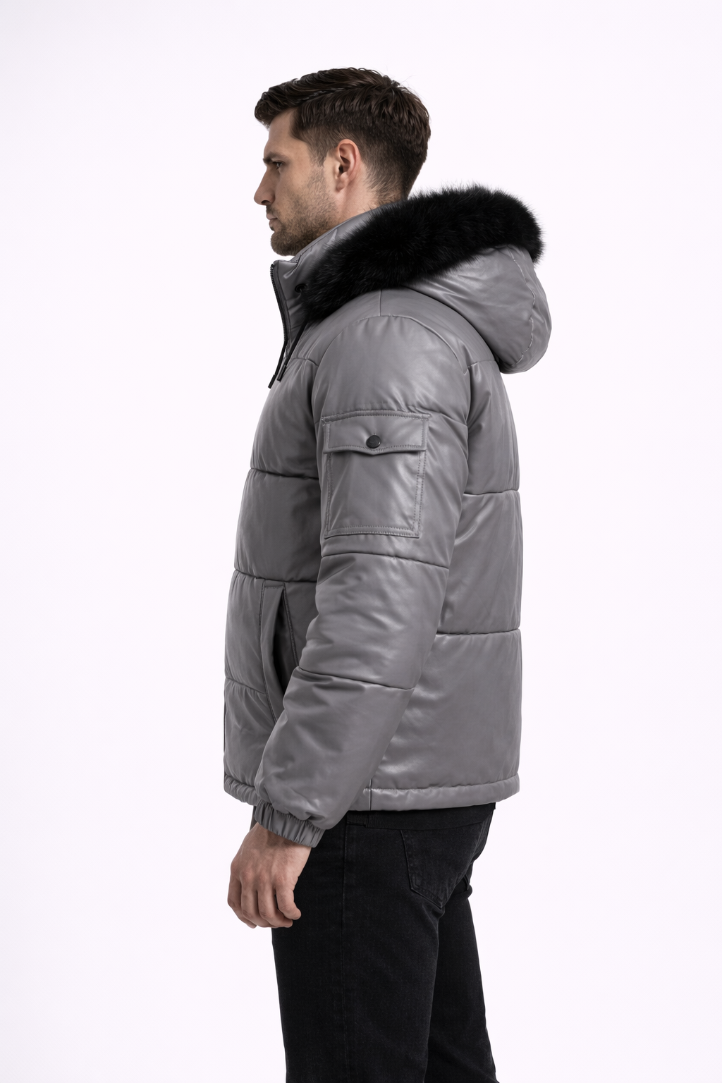 Men's Puffer Leather Jacket, Puffer Leather Jacket Men's Puffer Leather Jacket, Puffer Leather Jacket