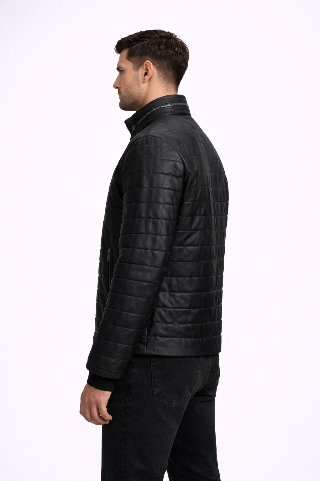 Men's Leather Jacket Black Riverside Men's Leather Jacket Black Riverside