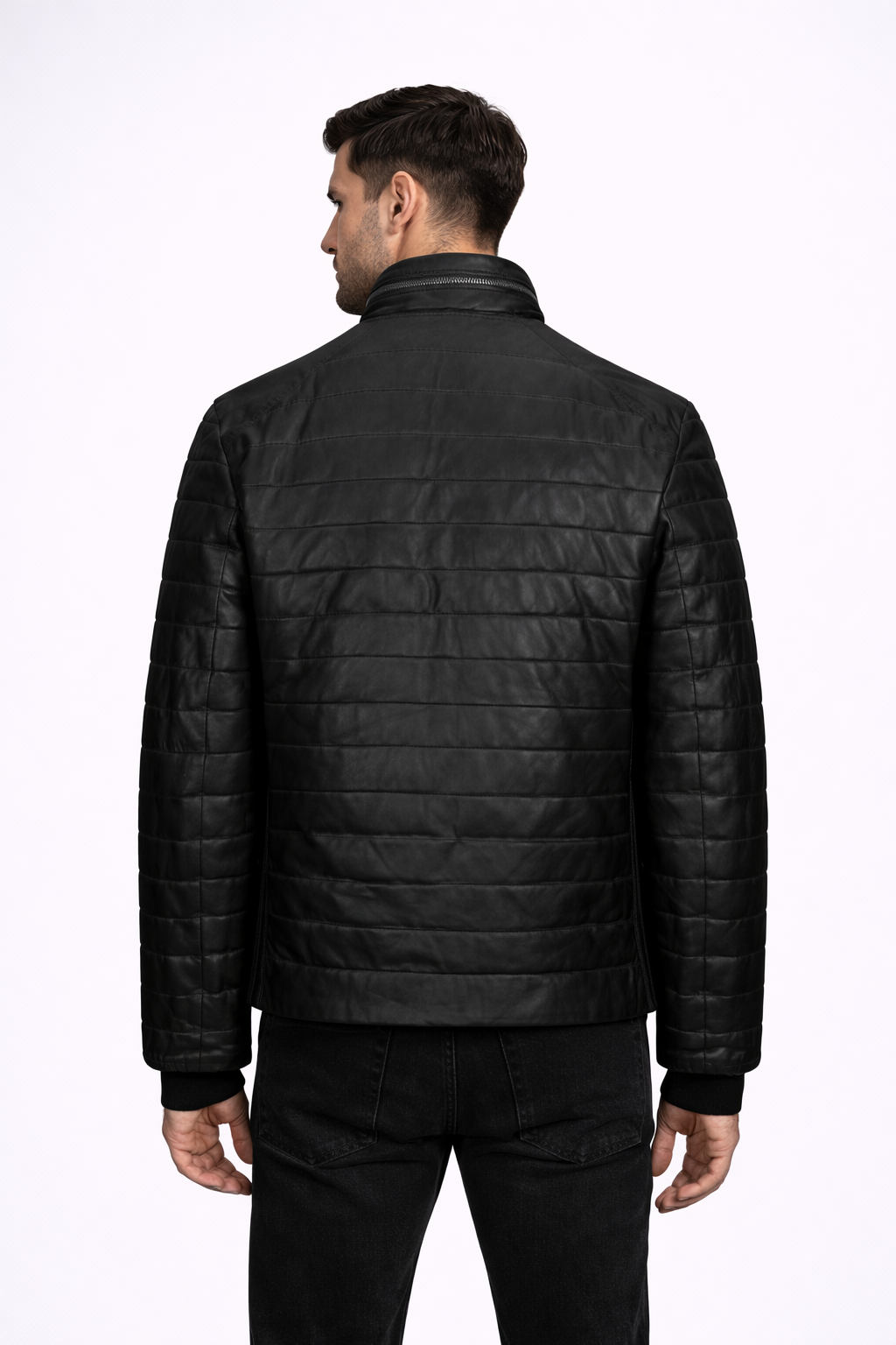 Men's Leather Jacket Black Riverside Men's Leather Jacket Black Riverside