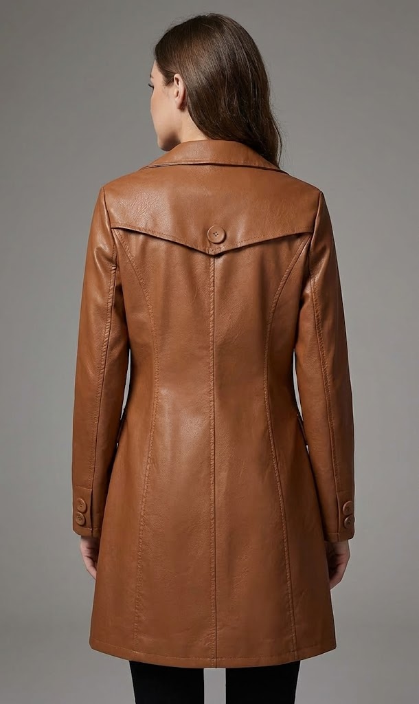Tan Brown Leather Coat for Women Tan Brown Leather Coat for Women