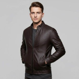 Men's Lambskin leather jumbo jacket