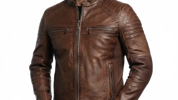 Men's Biker Style Vintage Motorcycle Cafe Racer