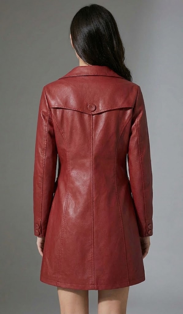 faux leather trench coat faux leather trench coat