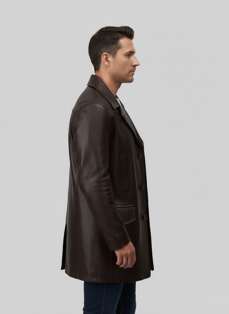 Brown Leather Trench Coat Brown Leather Trench Coat
