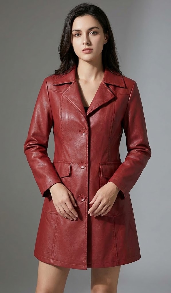 faux leather trench coat faux leather trench coat