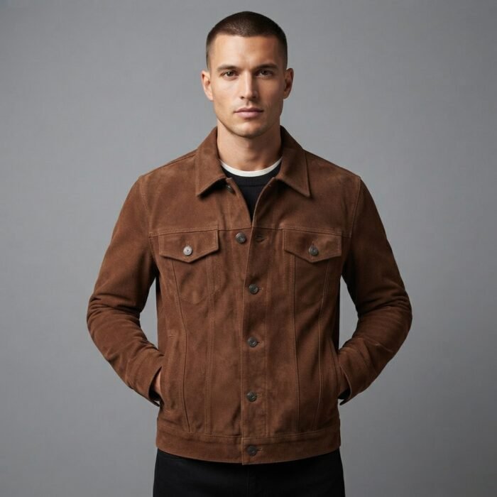 Men's Brown Scully leather Jacket