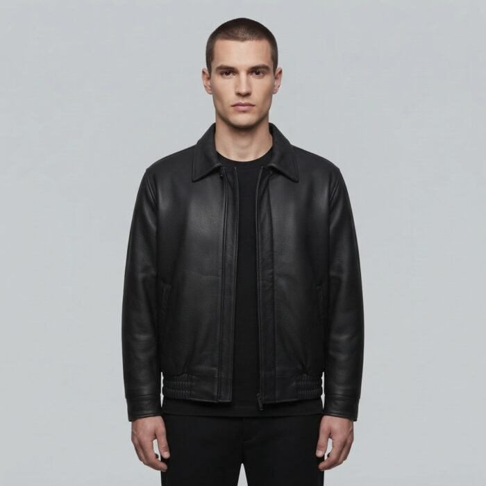 Men's Black leather Jacket