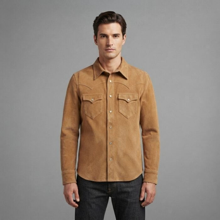 Men's Brown Scully leather Jacket